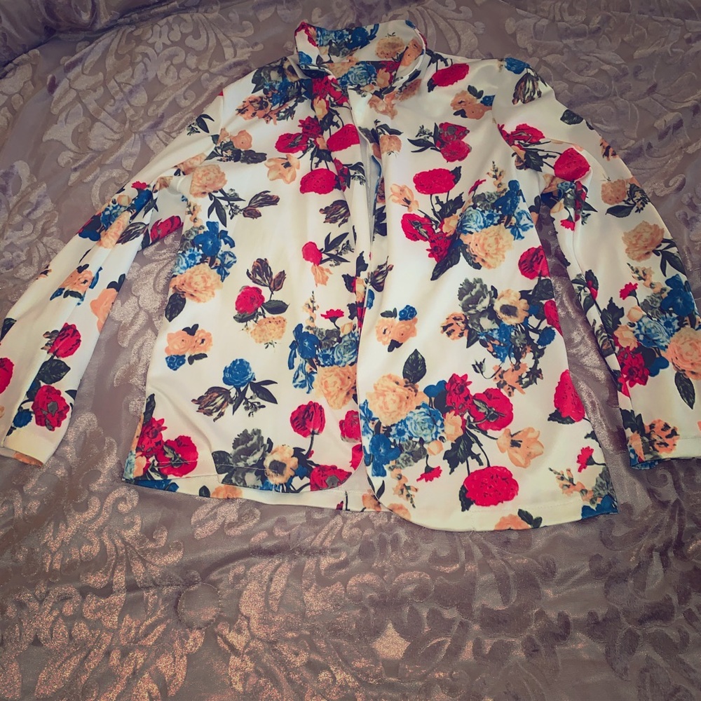Floral blazer